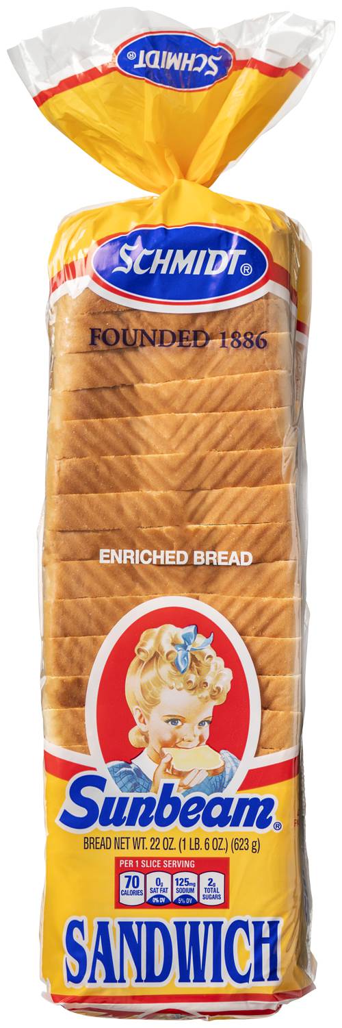 sunbeam bread nutrition label